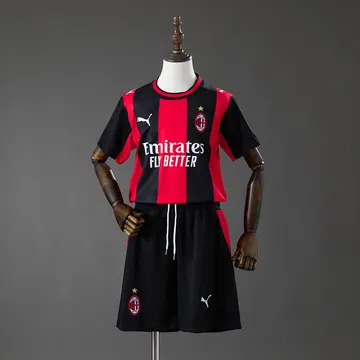 AC Milan 2026/27 Home Kids Kit - Kids, front-view photograph