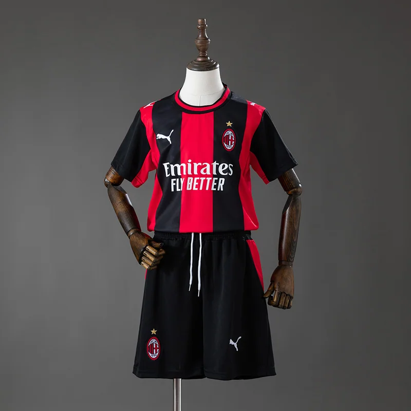 AC Milan 2026/27 Home Kids Kit - Kids, front-view photograph