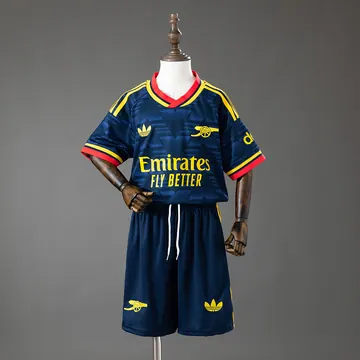 Arsenal 2026/27 Away Kids Kit - Kids, front-view photograph