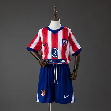Atlético Madrid 2026/27 Home Kids Kit - Kids, front-view photograph