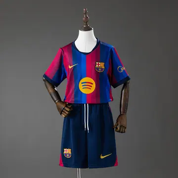 Barcelona 2026/27 Home Kids Kit - Kids, front-view photograph
