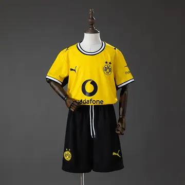 Borussia Dortmund 2026/27 Home Kids Kit - Kids, front-view photograph