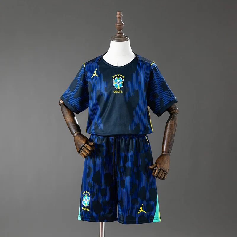 Brazil 2026 Away Kids Kit - Kids, front-view photograph