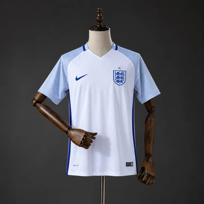 England 2016 Home Jersey - Retro, front-view photograph