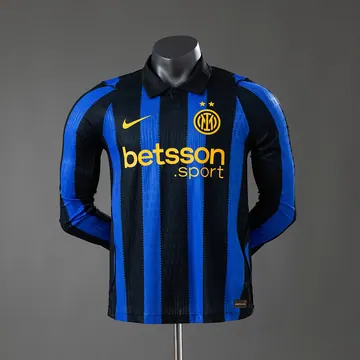Inter Milan 2026/27 Home Jersey - Player Version / Long Sleeve, front-view photograph