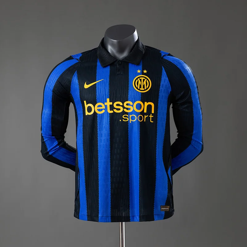 Inter Milan 2026/27 Home Jersey - Player Version / Long Sleeve, front-view photograph