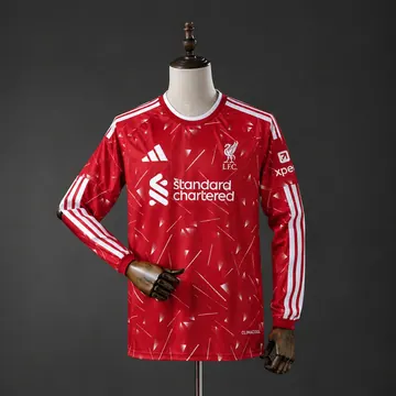 Liverpool 2026/27 Home Jersey - Long Sleeve, front-view photograph