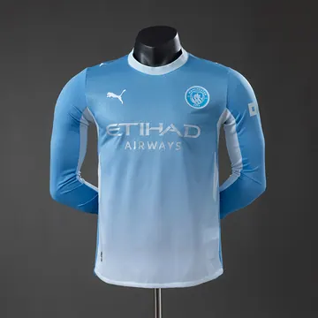 Manchester City 2026/27 Home Jersey - Player Version / Long Sleeve, front-view photograph