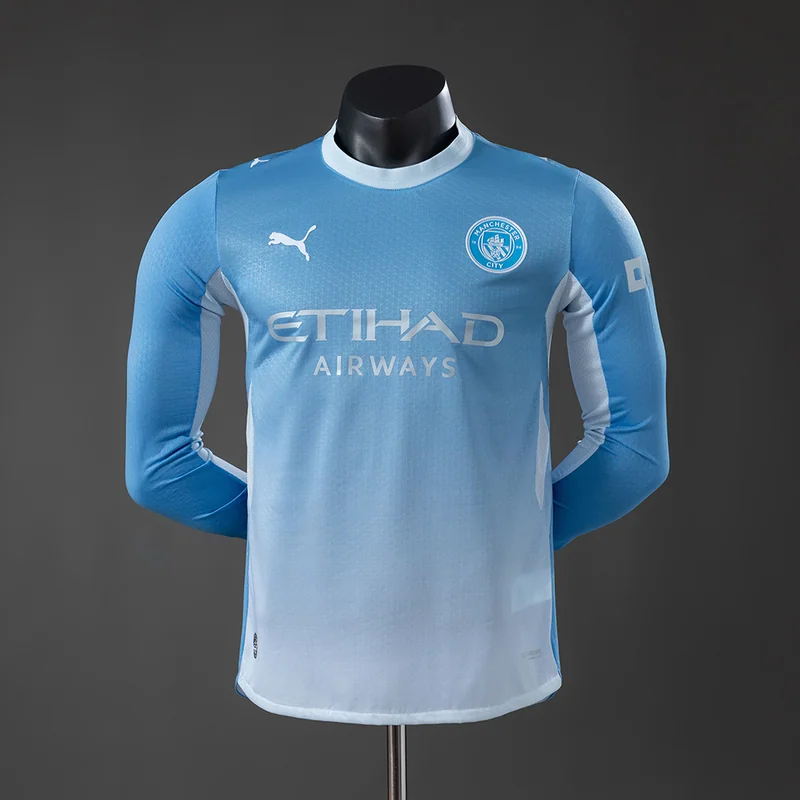 Manchester City 2026/27 Home Jersey - Player Version / Long Sleeve, front-view photograph