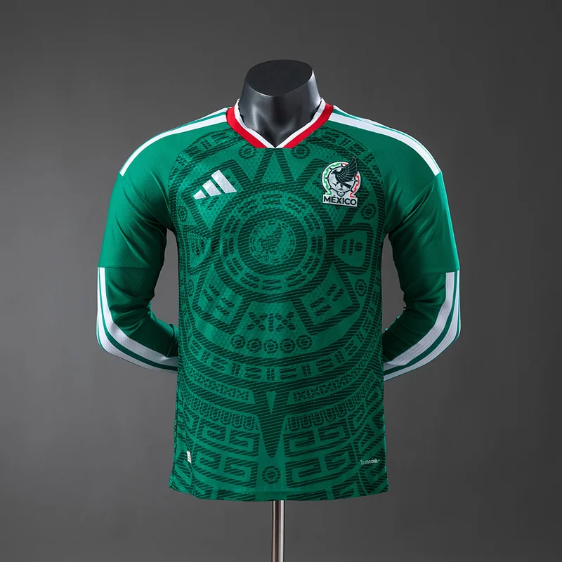 Mexico 2026 Home Jersey - Player Version / Long Sleeve, front-view photograph