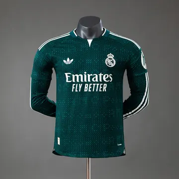 Real Madrid 2026/27 Away Jersey - Player Version / Long Sleeve, front-view photograph