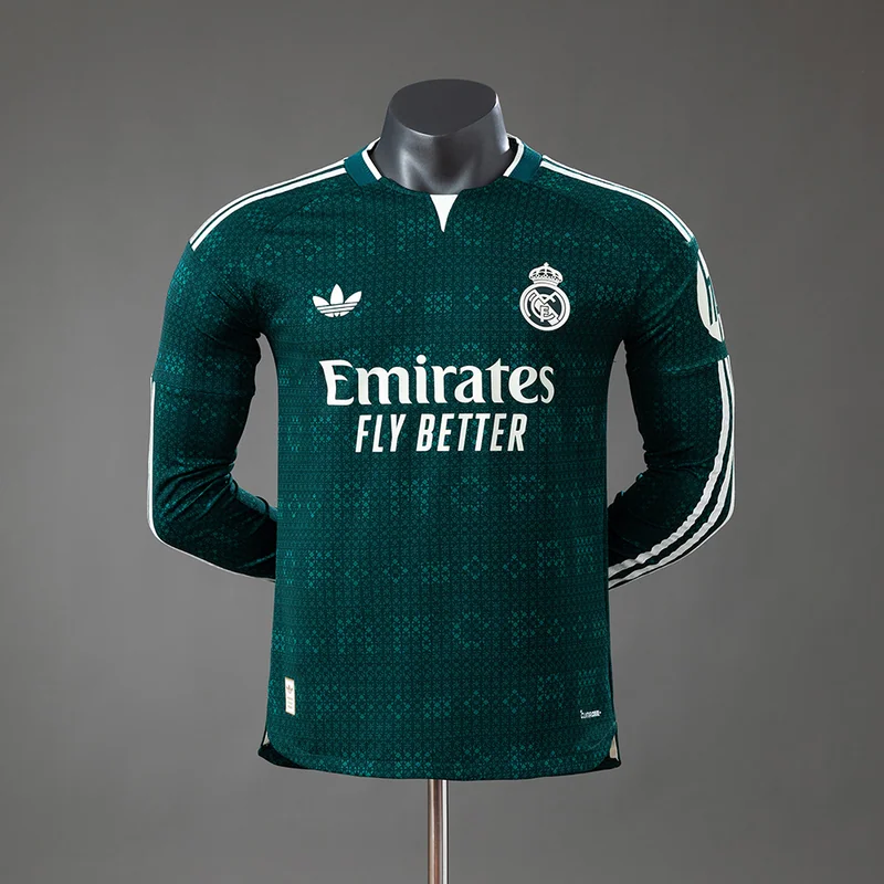 Real Madrid 2026/27 Away Jersey - Player Version / Long Sleeve, front-view photograph