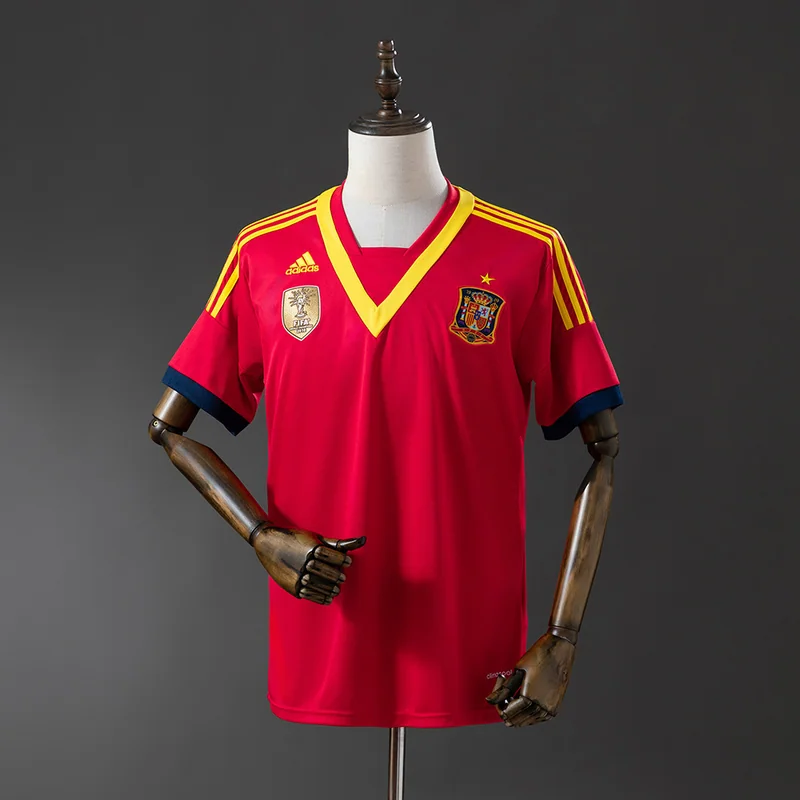 Spain 2013 Home Jersey - Retro, front-view photograph