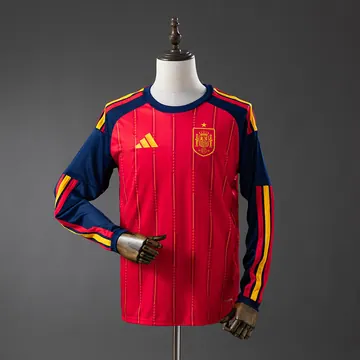 Spain 2026 Home Jersey - Long Sleeve, front-view photograph