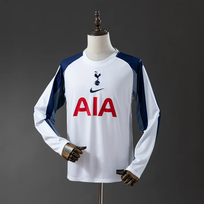 Tottenham Hotspur 2025/26 Home Jersey - Long Sleeve, front-view photograph